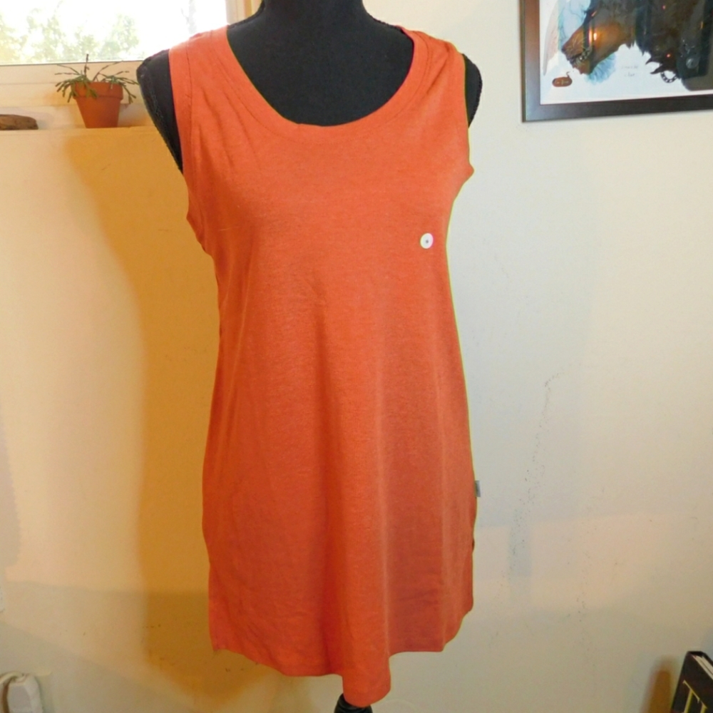 Cotton Fall breathable NWT Eddie Bauer terracotta tunic tank size S